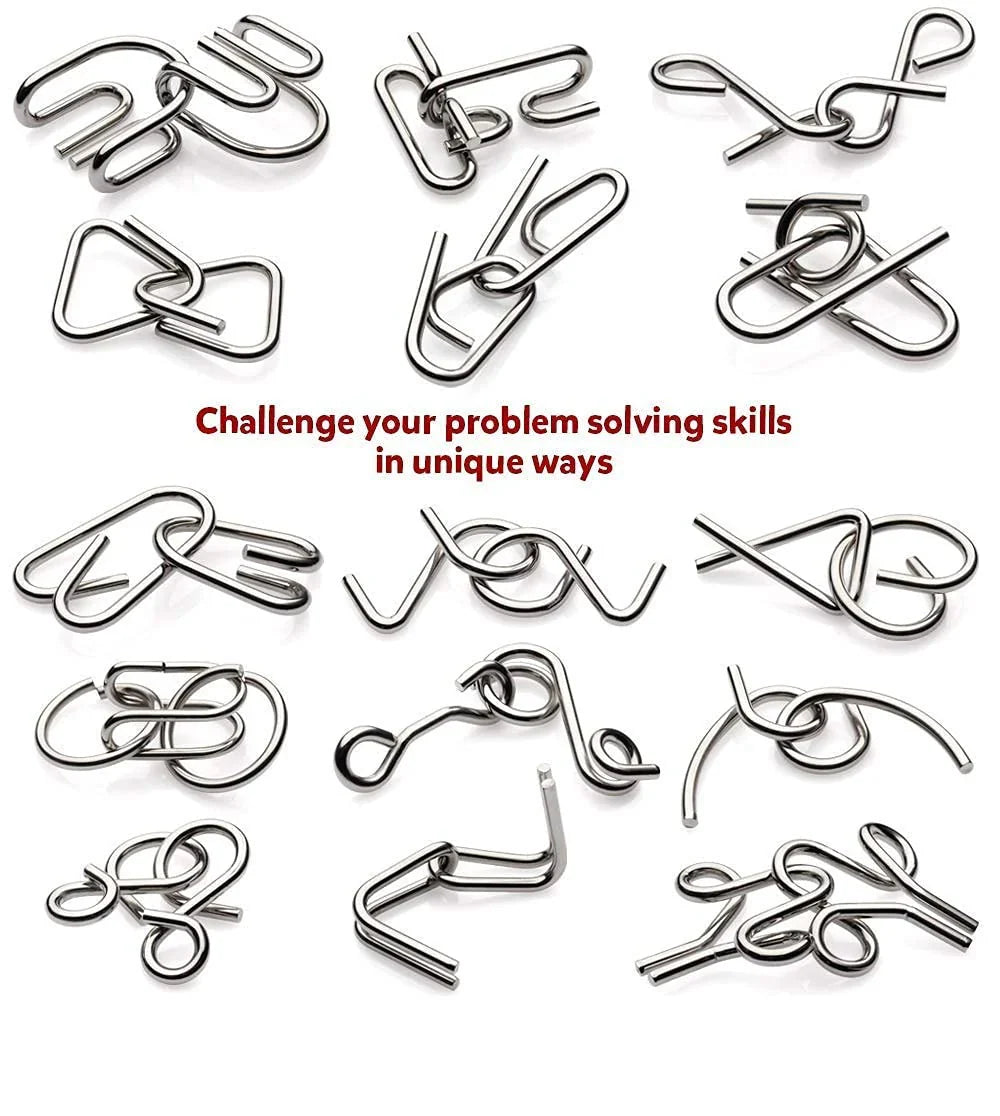 Brain Twist Metal Puzzle IQ Test