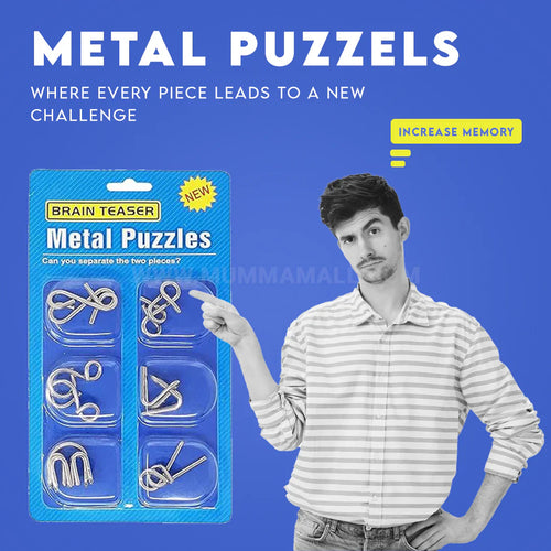 Brain Twist Metal Puzzle IQ Test